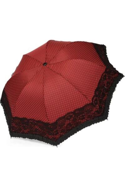 Elioure Şık ve dayanıklı taşımalı bordo şemsiye, kırılmaz özellikleriyle kull...