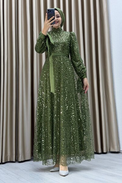 Matik Abiyem Mother and Daughter Beaded Sequin Dress