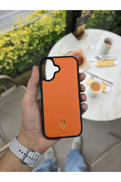 Visso leather İphone 17 Model Tam Uyumlu Hakiki Deri Kişiye Özel İsimli Telef...