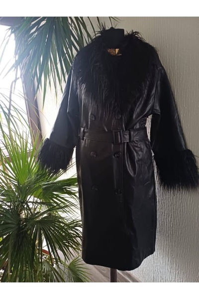 URBANCODE Faux Leather and Fur Trench Coats