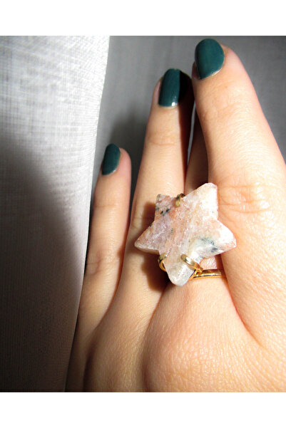 Moonlight Jewelry Star Adjustable Ring - Pink Amethyst