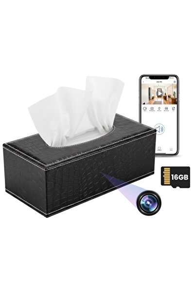 iUni Mini Camera IP73, Napkin Holder, Wi-Fi, Full HD, 16GB, Live View on Phone