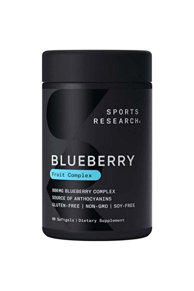 Sports Research Whole Fruit Blueberry Concentrate – Organic, Non-GMO & Gluten Free (60 Liquid Soft