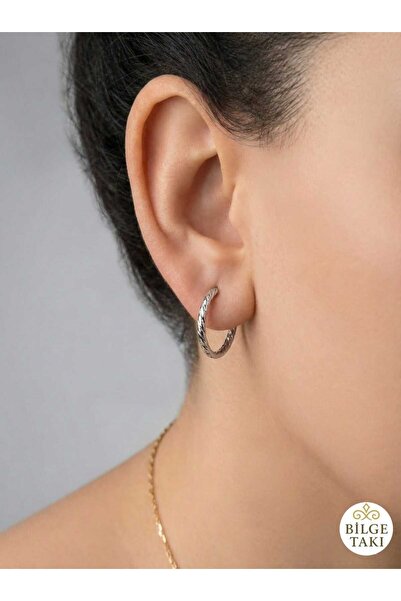 Bilge Takı Vip Steel Xuping Earrings, Silver Color, High Quality Does Not Tar...