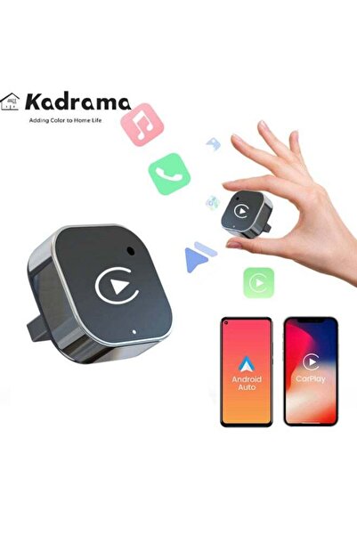 KADRAMA محول CarPlay لاسلكي صغير 2 في 1، تحديث تلقائي بحلول عام 2025، منفذ US...