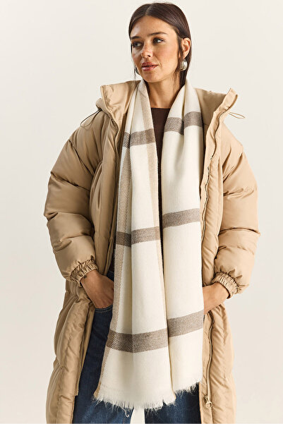 Bianco Lucci Women's Plaid Patterned Soft Touch Long Wide Scarf Shawl 0011 60286002