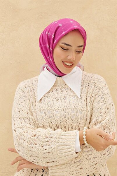 Silk Home وشاح Olinda - رمادي فوشيا