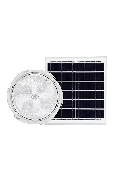 LEDIGANT Plafoniera Solara LED 30W cu Telecomanda, Diametru 145mm, Lumina Alb Rece 6500K, Prelungitor 4.6m