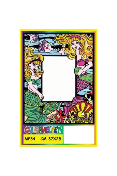 Colorvelvet Rama foto Color Velvet Sirene, 28 x 37 cm, 4 ani +