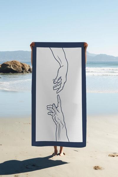Dolce Mariee Digital Printing Beach Sea Towel Modern Patterned Peshtemal Hvl0090