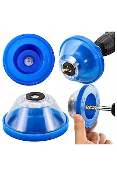 Optim Solution Colector de praf pentru mașini de găurit, 4-10 mm, capac antiderapant, albastru