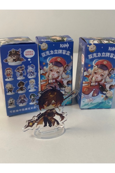 İnci Genshin Impact 2D Akrilik Mini Sürpriz Figür 1 ADET Oyun Karakter