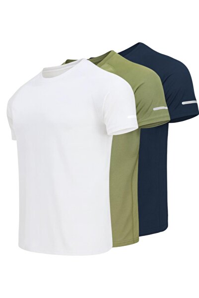 pandy 3-Pack of Quick-Dry Athletic Technical Sports T-Shirts