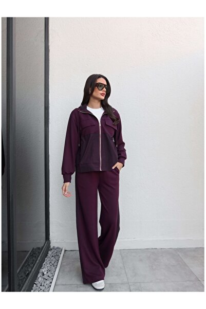 ESRAHELVACI Paneled Modal Tracksuit Set