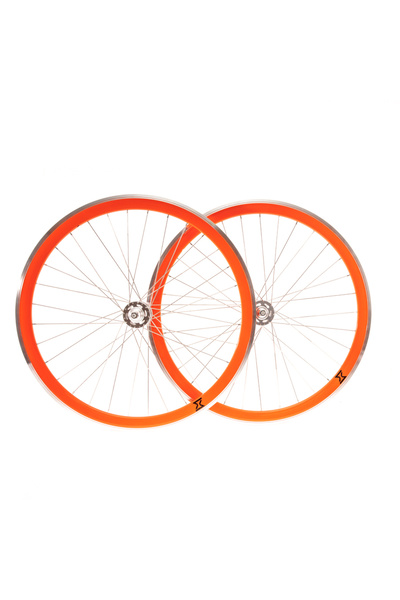 KlaussTech Set of Single Speed/Fixie Sxt Wheels Orange 700-32h 40 mm