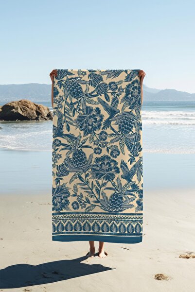 Dolce Mariee منشفة شاطئ بطباعة رقمية منقوشة بنمط باتش ميلانو الحديثة HVL0155