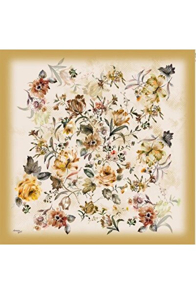 Armine Eșarfă sport din twill muștar - 9007-13