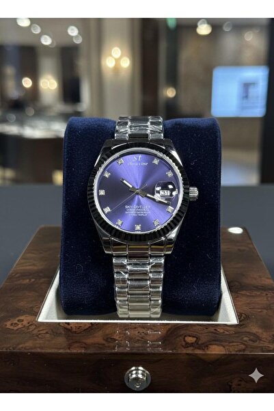 Feronnucci ساعة يد نسائية من الفولاذ متعددة الألوان مع قرص مرصع بالأحجار + هد...