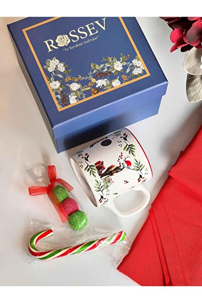 ROSSEV Gift Christmas Deer Gift Boxed Mug Set