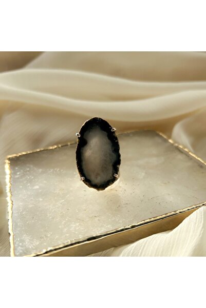 Moonlight Jewelry Volcanic Smoke Adjustable Ring – Agate