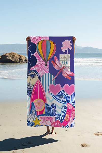 Dolce Mariee Digital Printing Beach Sea Towel Modern Patterned Peshtemal Hvl0172