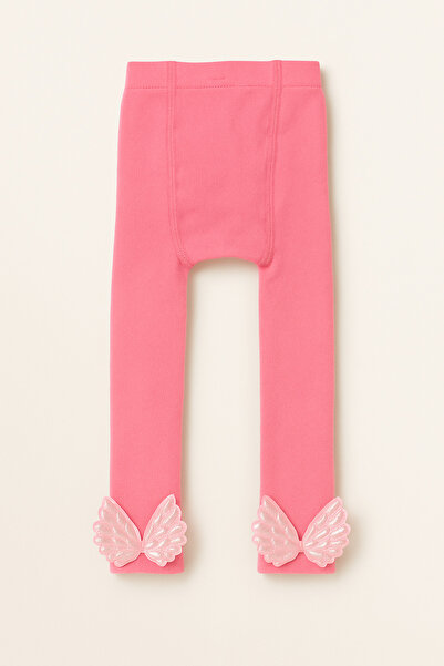 Katia&Bony Розови чорапогащи с крилца за момичета, подплатени с хавлиен плат