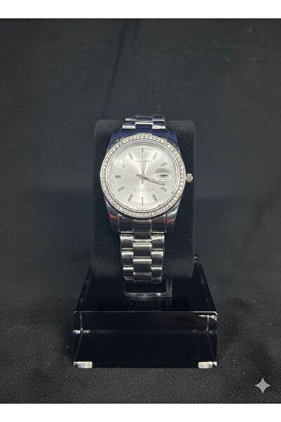 Feronnucci ساعة يد نسائية من الفولاذ متعددة الألوان مع قرص مرصع بالأحجار + هد...