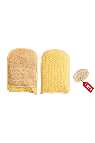 Veluora قفاز استحمام عضوي باللوفة - شراب