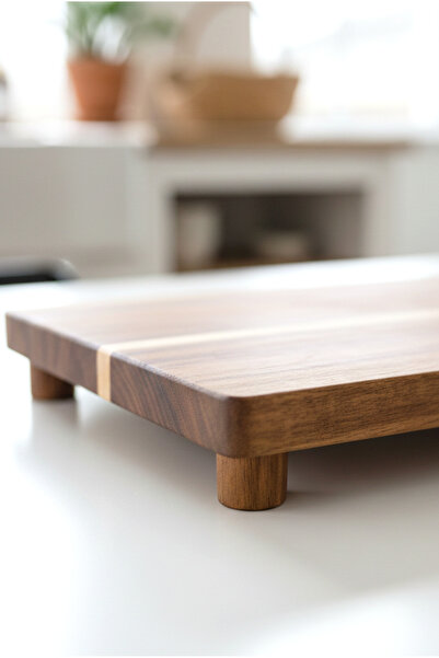 FH finehome Fean Acacia Leg Rectangular Presentation Board