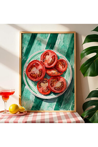 Tuba Decor Tablo dintr-o singură bucată cu rame din lemn pentru sufragerie, s...