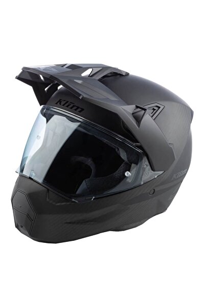 Klim X1 Alpha Matt Carbon Korumalı ADV Motosiklet Kaskı Mat Siyah