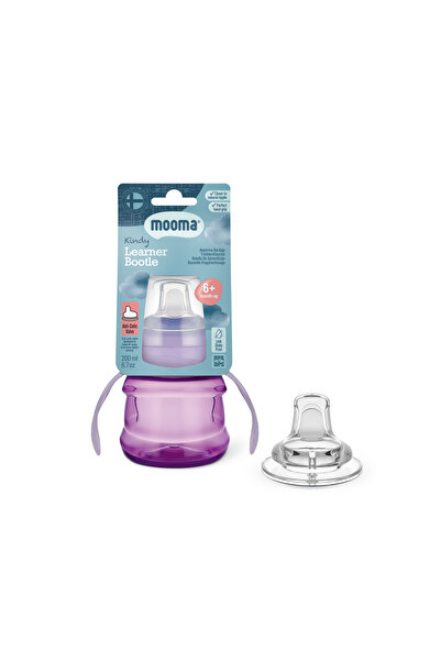 MOOMA KİNDY ALIŞTIRMA BARDAĞI 200 ML 6+ AY BEBEK MORU