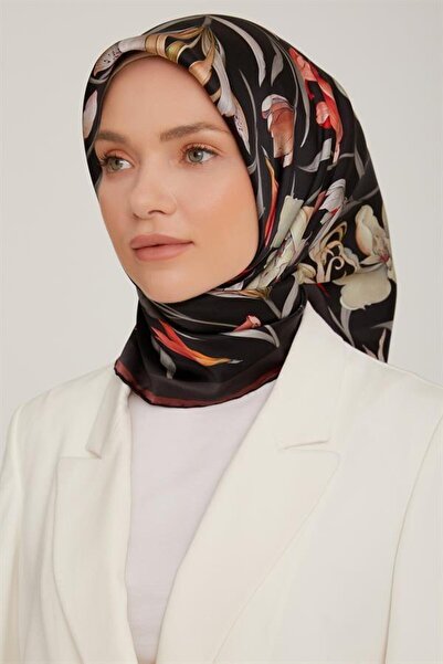 Armine Eșarfă Sport Twill - 8825-50 Negru Roșu Claret