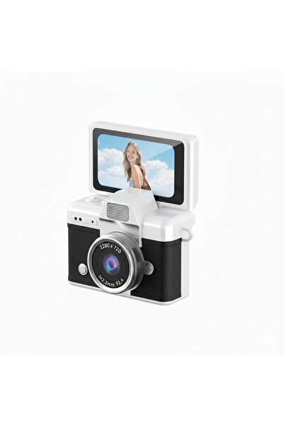 TECHNOMEN Retro Tarzı Dijital Kamera Yüksek Çözünürlüklü Mini Vlog Kamerası 1...