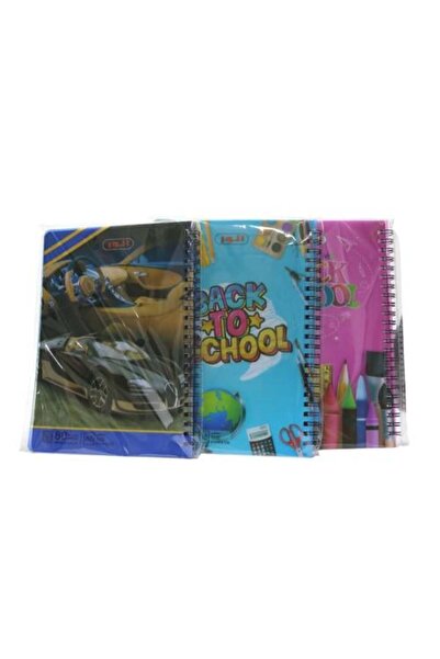 Meven Set Beauty Arabic Spiral Notebook | 80 Sheets | 3 Notebooks | A5 Size