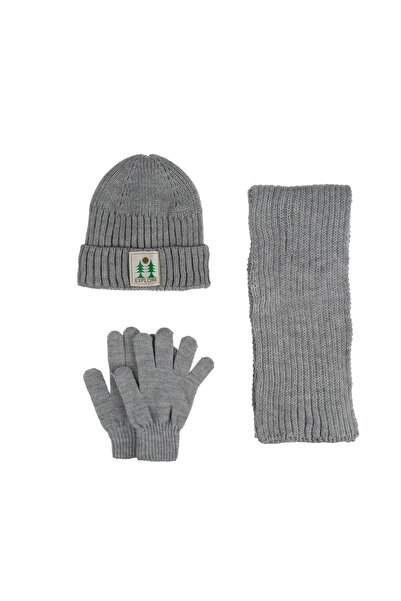 Kitti 9-15 Years Old Boys Scarf Beanie Gloves 3-Piece Set 24180