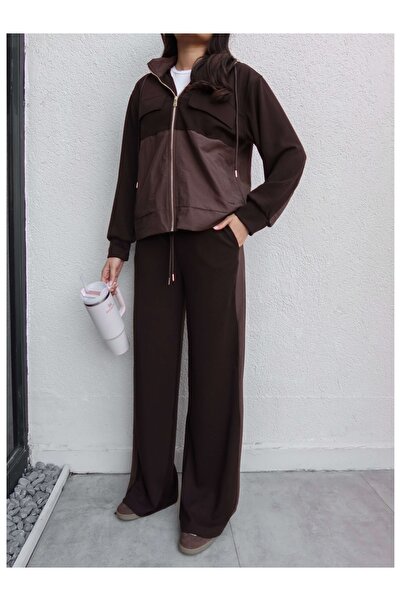 ESRAHELVACI συνδυασμός υφασμάτων Σετ αθλητικής φόρμας Modal