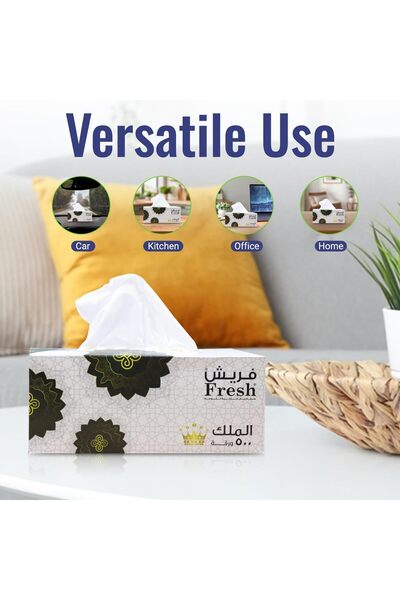 SNH Packing Packing Fresh Facial Tissue (500 x 2) Ply - Pack of 5, Ultra Soft, White