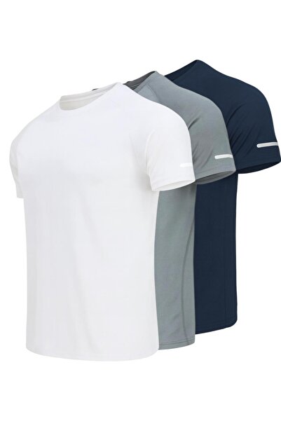 pandy 3-Pack of Quick-Dry Athletic Technical Sports T-Shirts