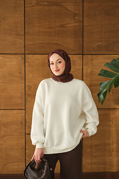 LOCCO Γυναικείο μπλουζάκι με λαιμόκοψη ποδηλατικό λευκό