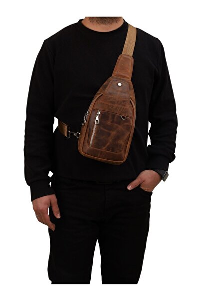 Meskanto Oslo Genuine Leather Crossbody Bag