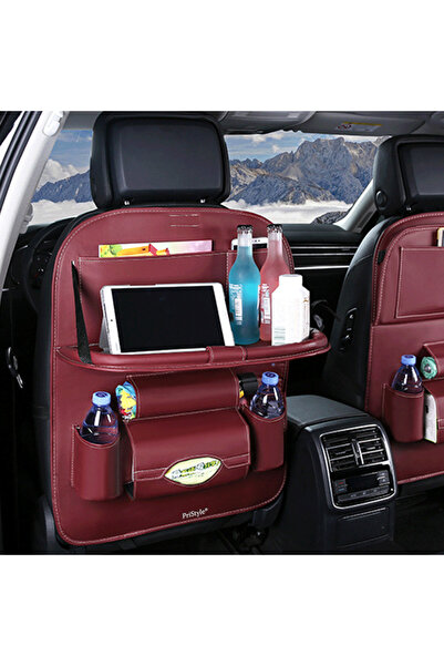 PriStyle Multifunctional Car Seat Back Organizer, Premium Eco-Leather, PriStyle®
