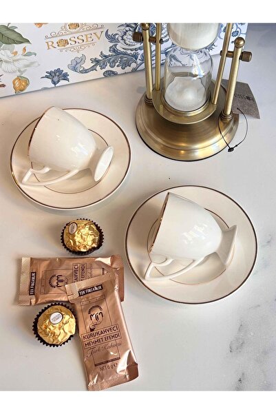 ROSSEV Gift Decorative Hourglass & Cup Set for 2 People