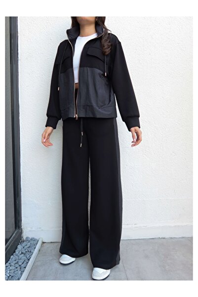 ESRAHELVACI Paneled Modal Tracksuit Set