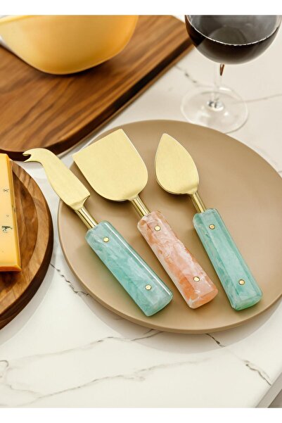 RİVO HOME DECOR Duo Cheese Serving Set 3 Pieces