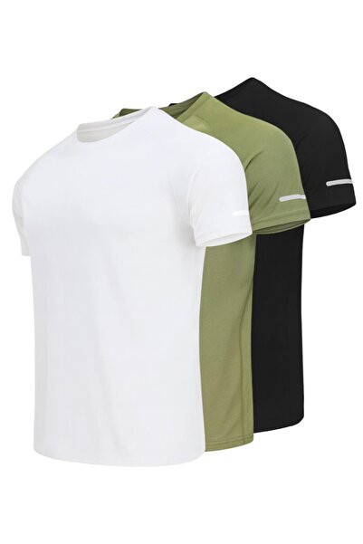 pandy 3-Pack of Quick-Dry Athletic Technical Sports T-Shirts
