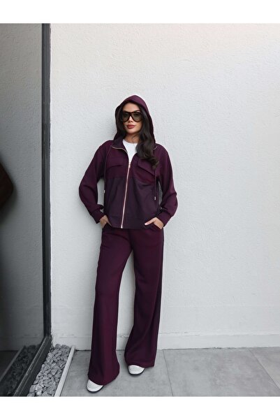 ESRAHELVACI Paneled Modal Tracksuit Set