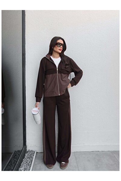 ESRAHELVACI συνδυασμός υφασμάτων Σετ αθλητικής φόρμας Modal