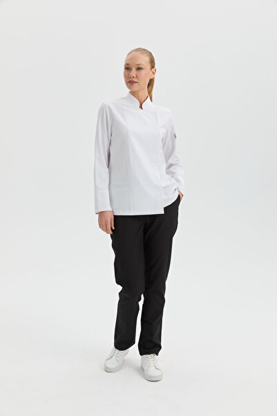 MyChef سترة الشيف زينا ياقة أوركيد ملابس الطهاة النسائية