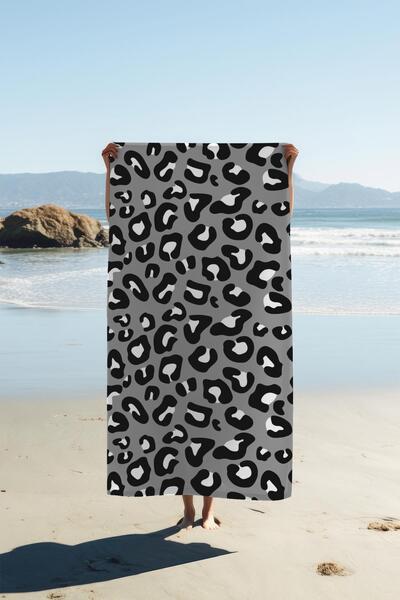 Dolce Mariee Digital Printing Beach Sea Towel Leopard Pattern Peshtamal Hvl0016